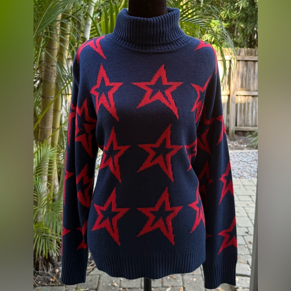 NWT Antonio Melani Active Star Wool Turtleneck Sweater - Picture 8 of 9